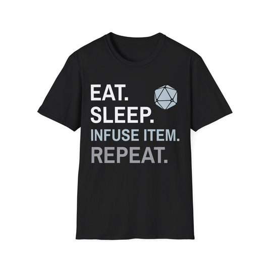 Artificer T-Shirt – 'Eat, Sleep, Infuse Item, Repeat'