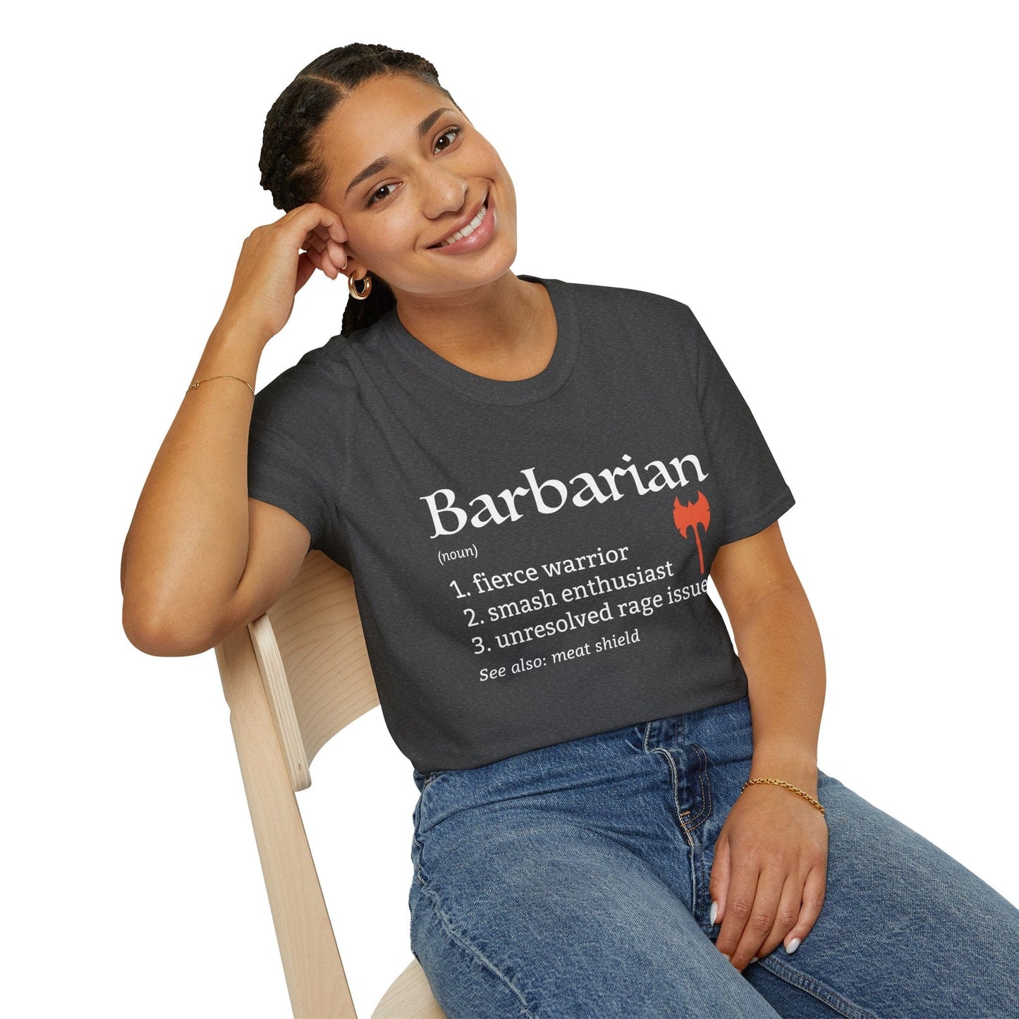 Barbarian Class Definition T-Shirt – Funny DnD Definition Tee