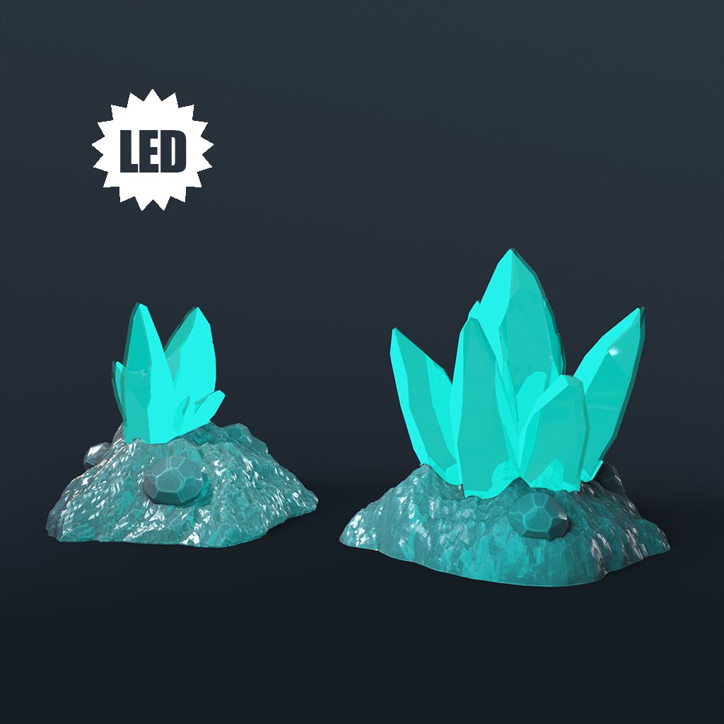 Moonshine Miniatures - LED Scatter Terrain - Crystal Growths