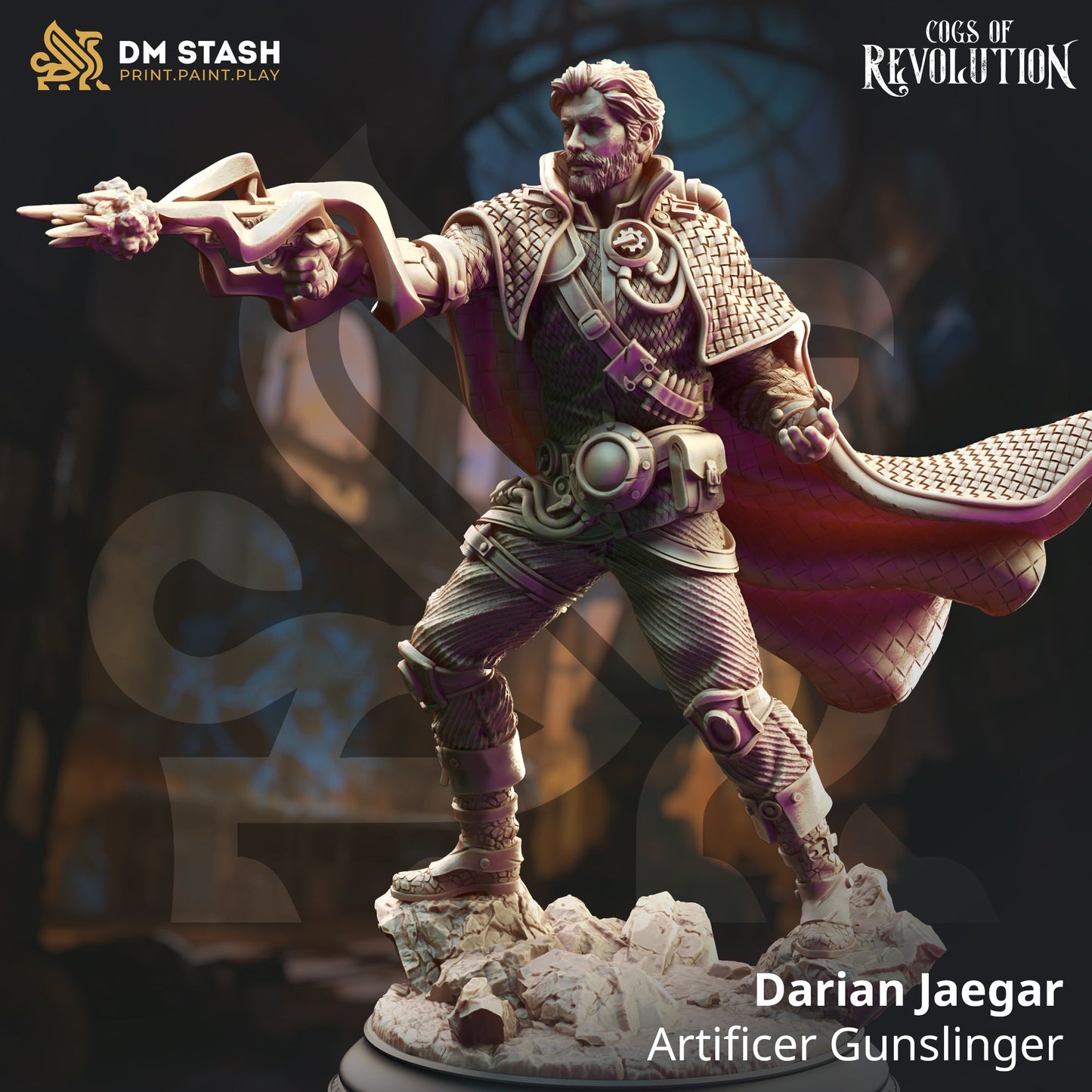 Darian Jaegar, Artificer Gunslinger (Male Human Artificer)