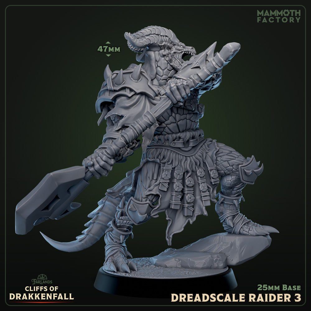Dreadscale Raider: Sculpt 3 (Male Dragonborn Barbarian)