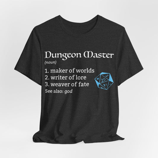 Dungeon Master Definition T-Shirt – Funny DnD DM Definition Tee