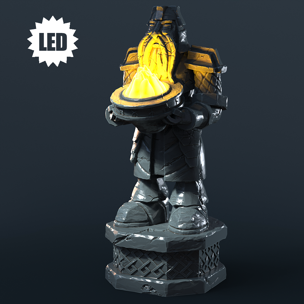 Moonshine Miniatures - LED Scatter Terrain - Dwarven Statues