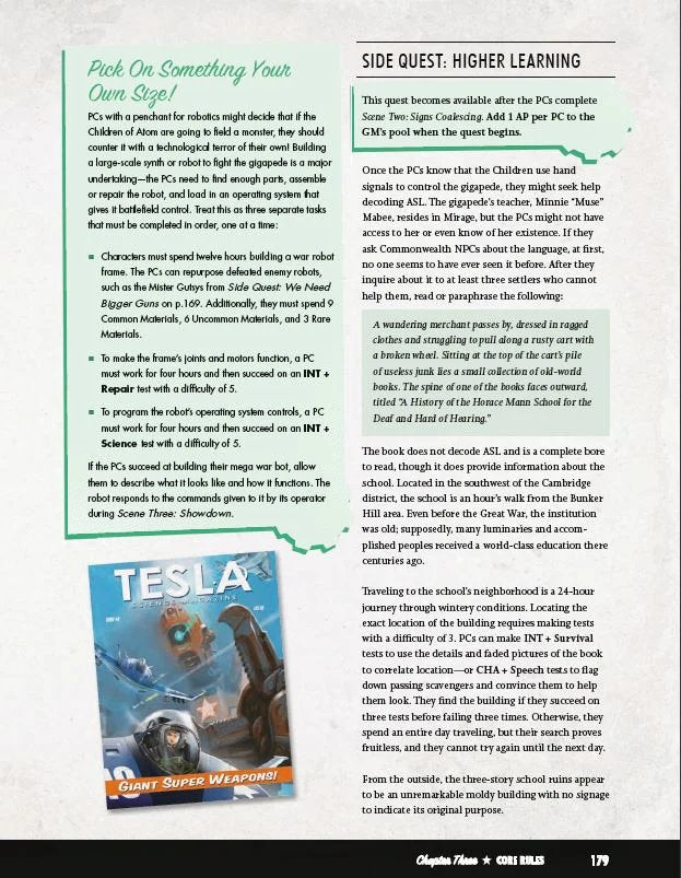 Fallout: The Roleplaying Game Winter of Atom