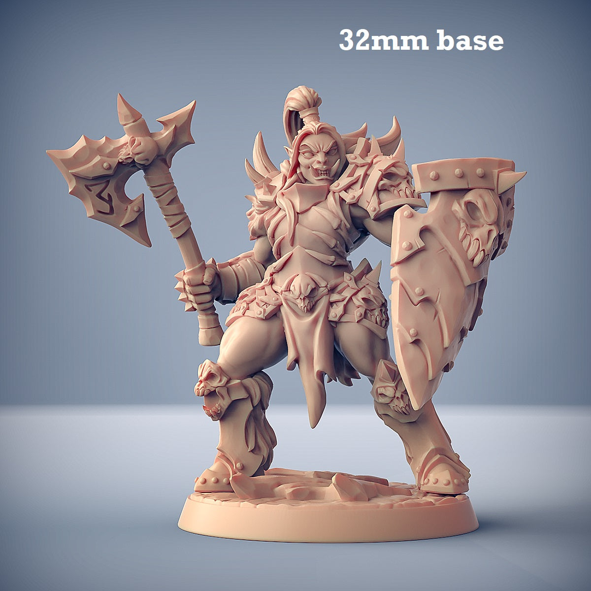Frostmetal Orc: Sculpt D (Female Orc Barbarian)