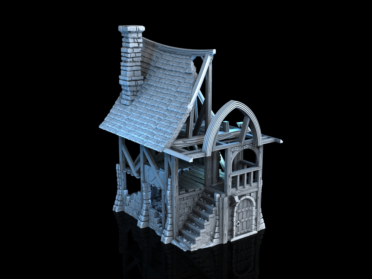 Medieval Town - Ruined House 4