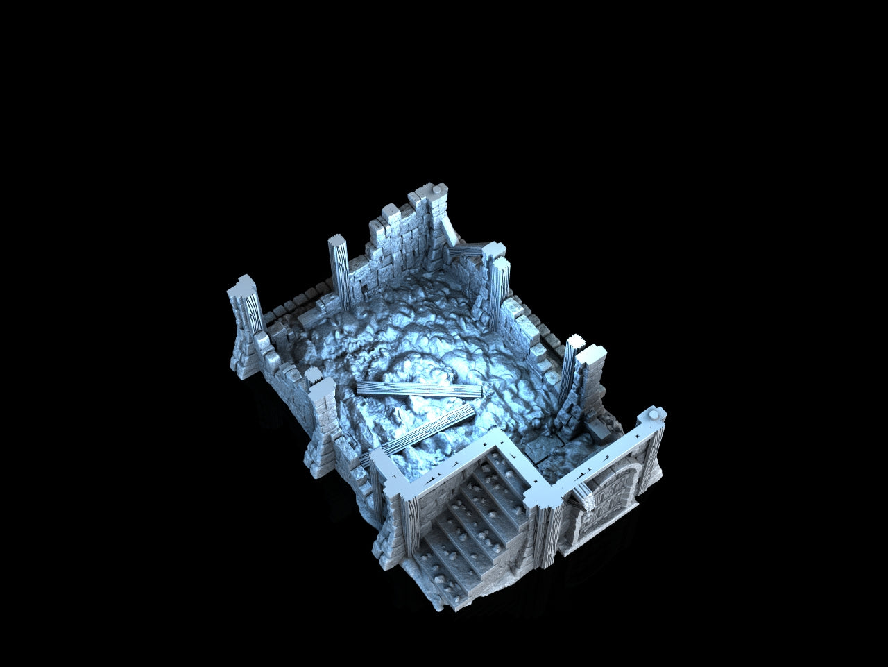 Medieval Town - Ruined House 4