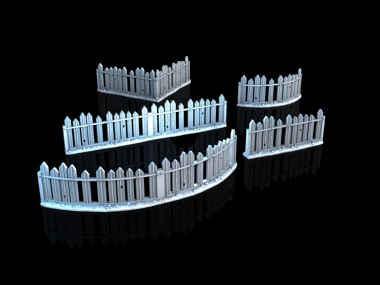 Medieval Town - Scatter Terrain - Rustic Fences