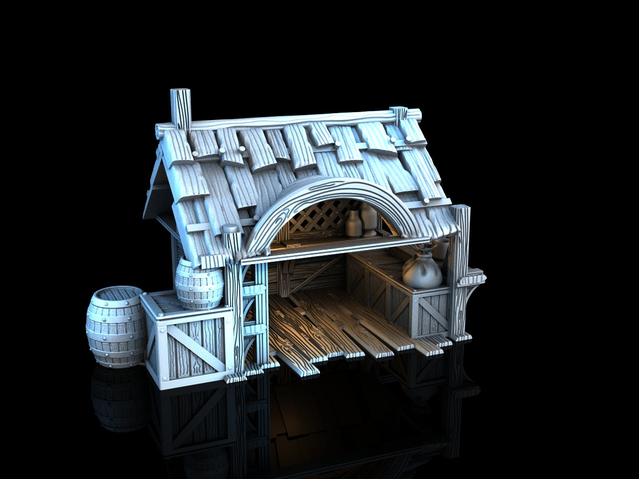 Medieval Town - Market Stall