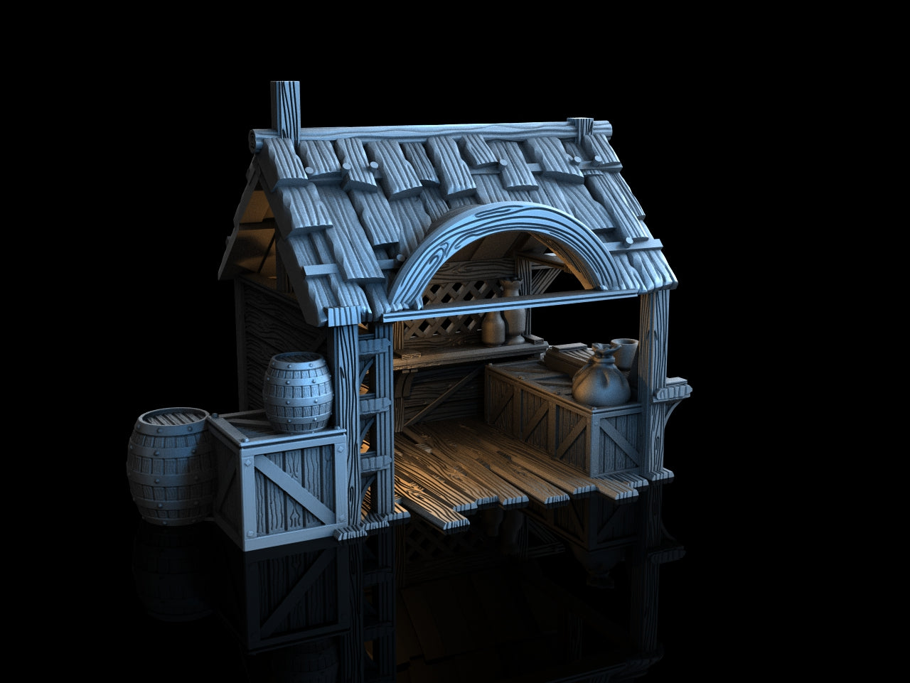 Medieval Town - Market Stall