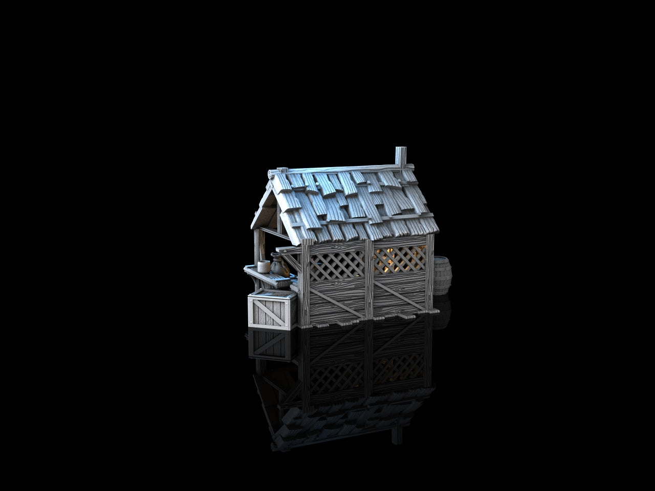Medieval Town - Market Stall