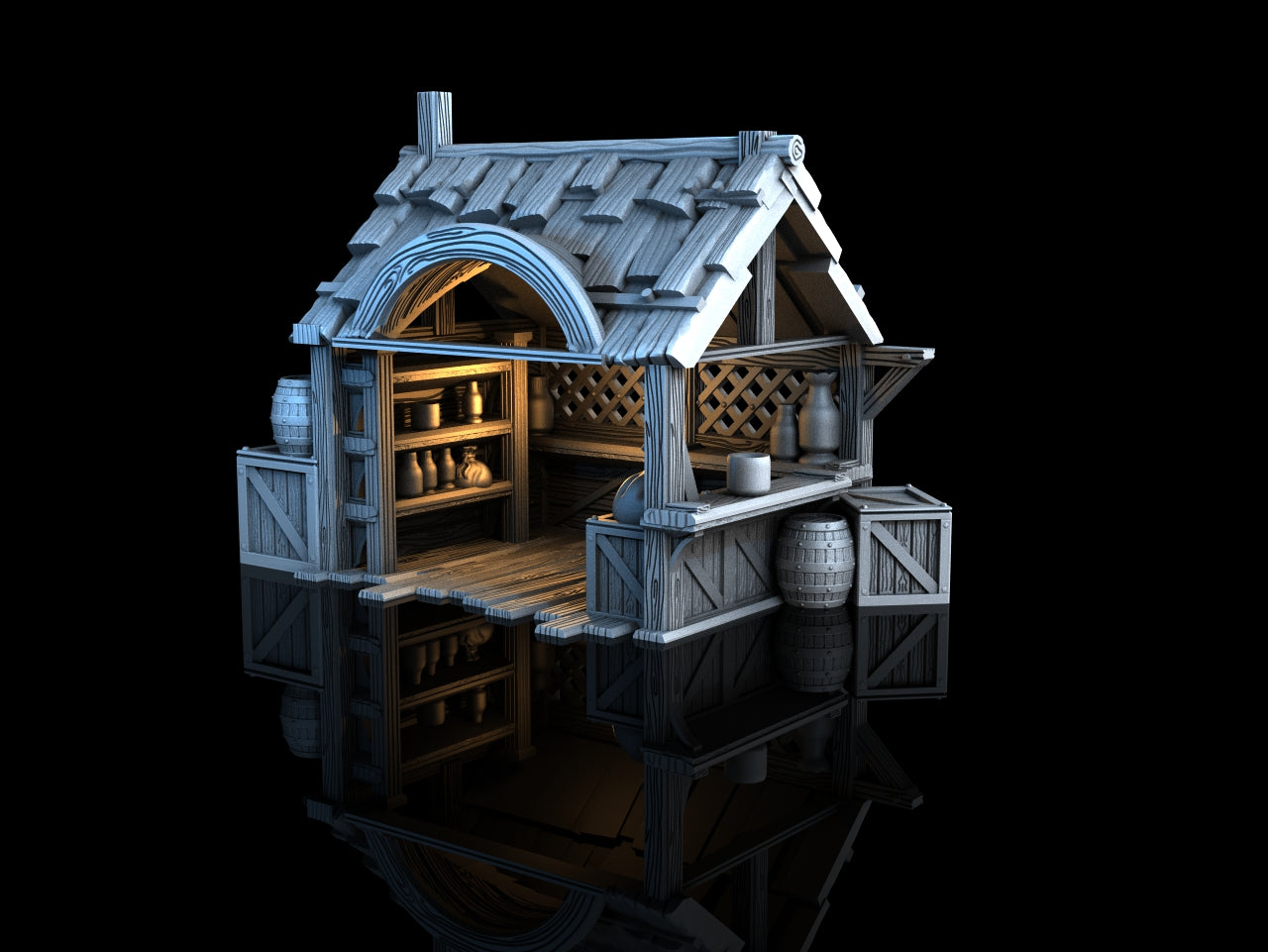 Medieval Town - Market Stall