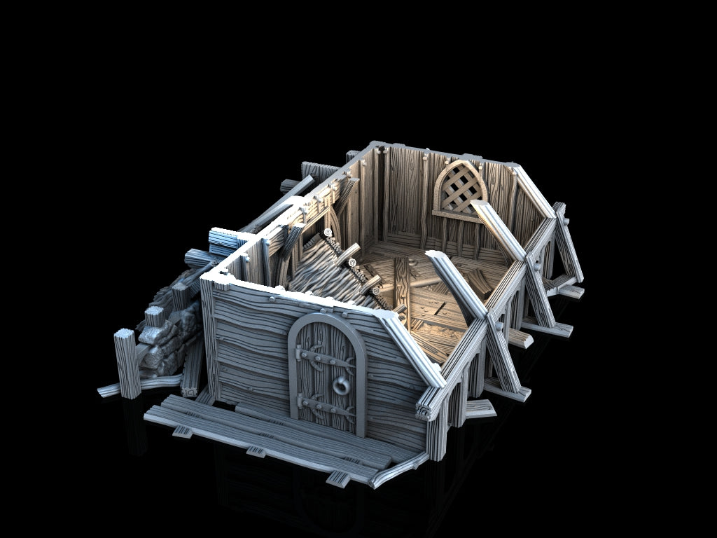 Medieval Town - Ruined House 1