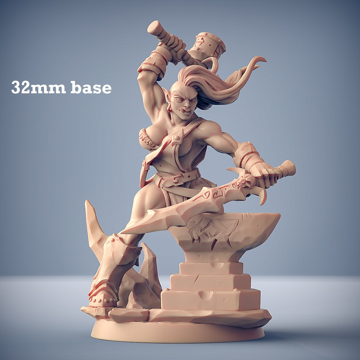 Logranna Helforge (Female Orc Blacksmith)