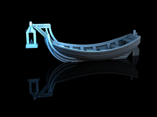 Medieval Town - Scatter Terrain - Reed Punter Boat