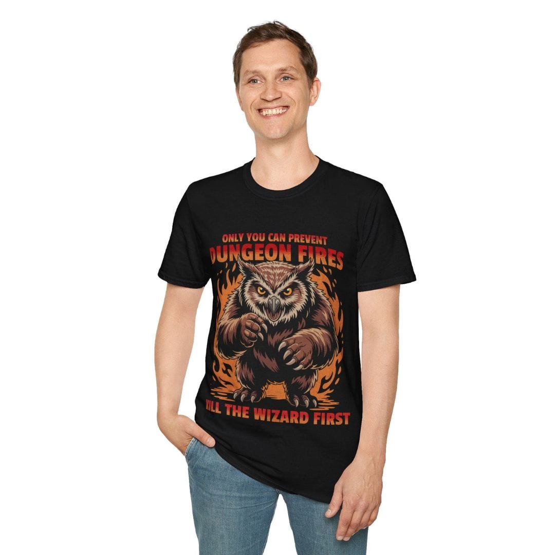 Only You Can Prevent Dungeon Fires Funny D&D T-shirt