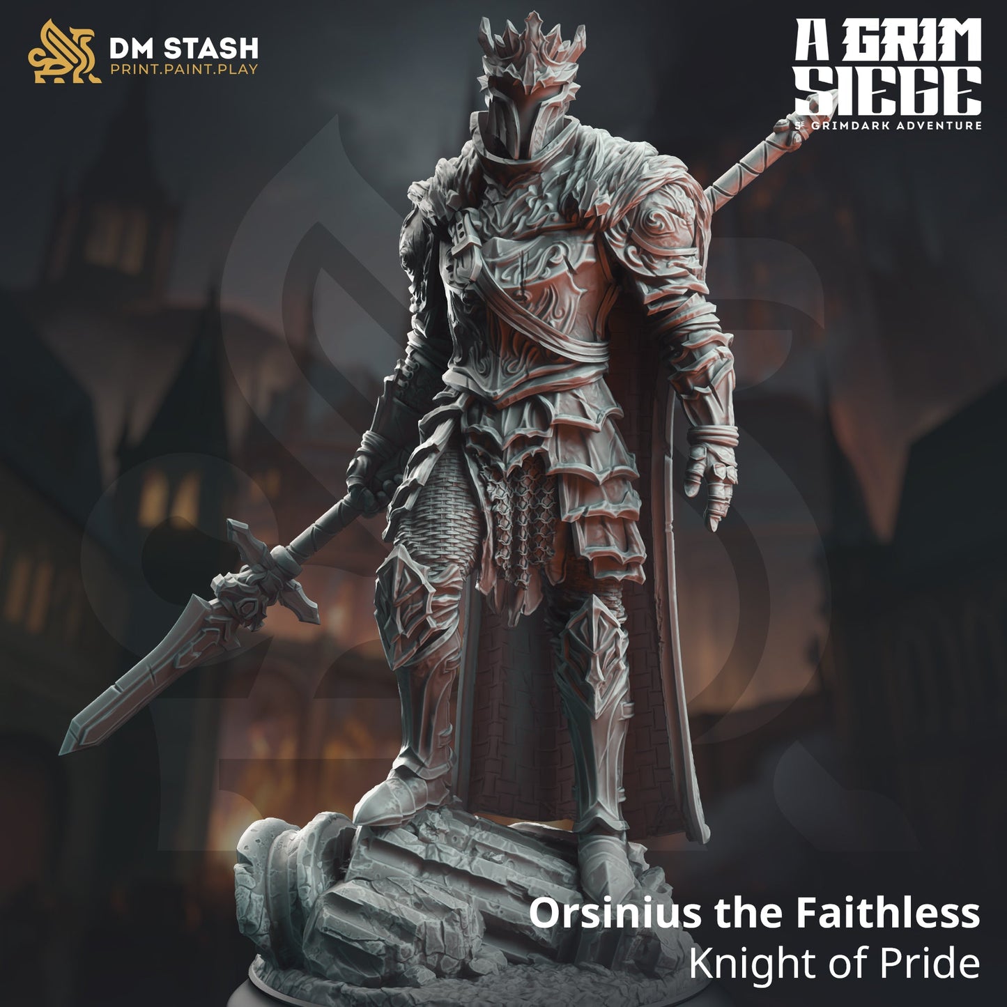 Orsinius the Faithless, Knight of Pride (Male Human Dark Paladin)