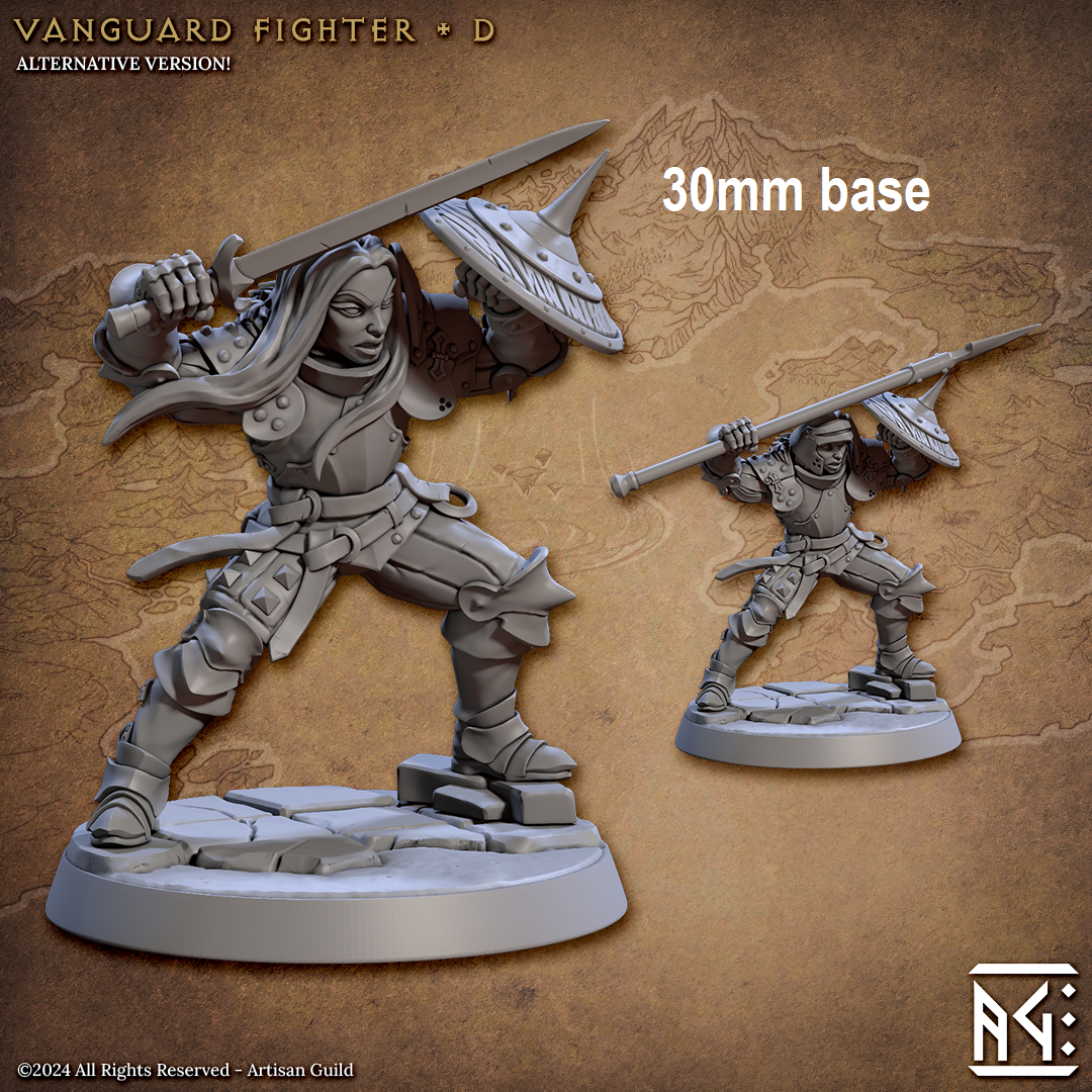 Vanguard Fighter: Base Sculpt D (Female Human Fighter)