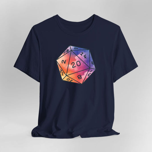 Watercolor Clouds D20 Dice Shirt