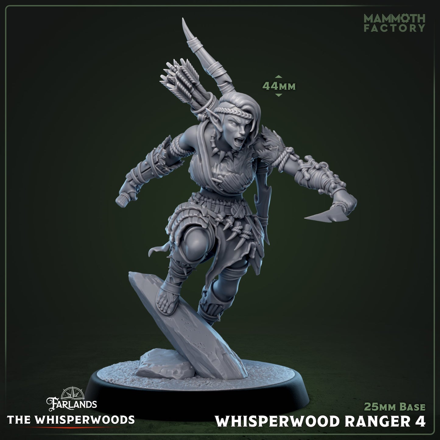 Whisperwood Ranger: Sculpt 4 (Female Wood Elf Archer)