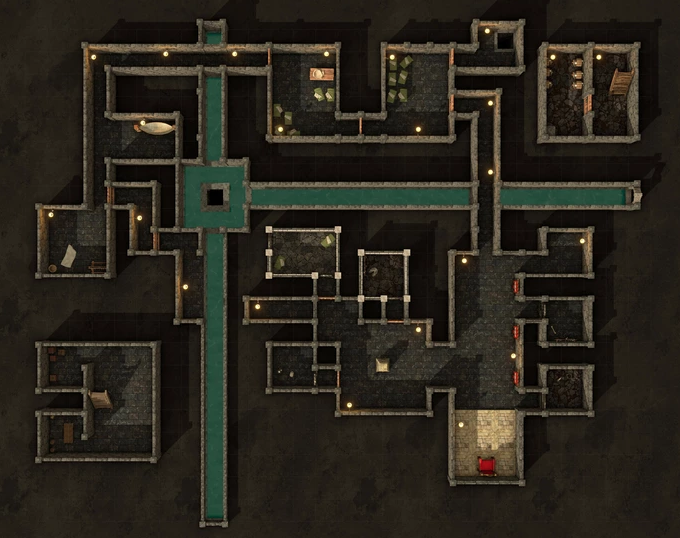 Xanathar Hideout Map