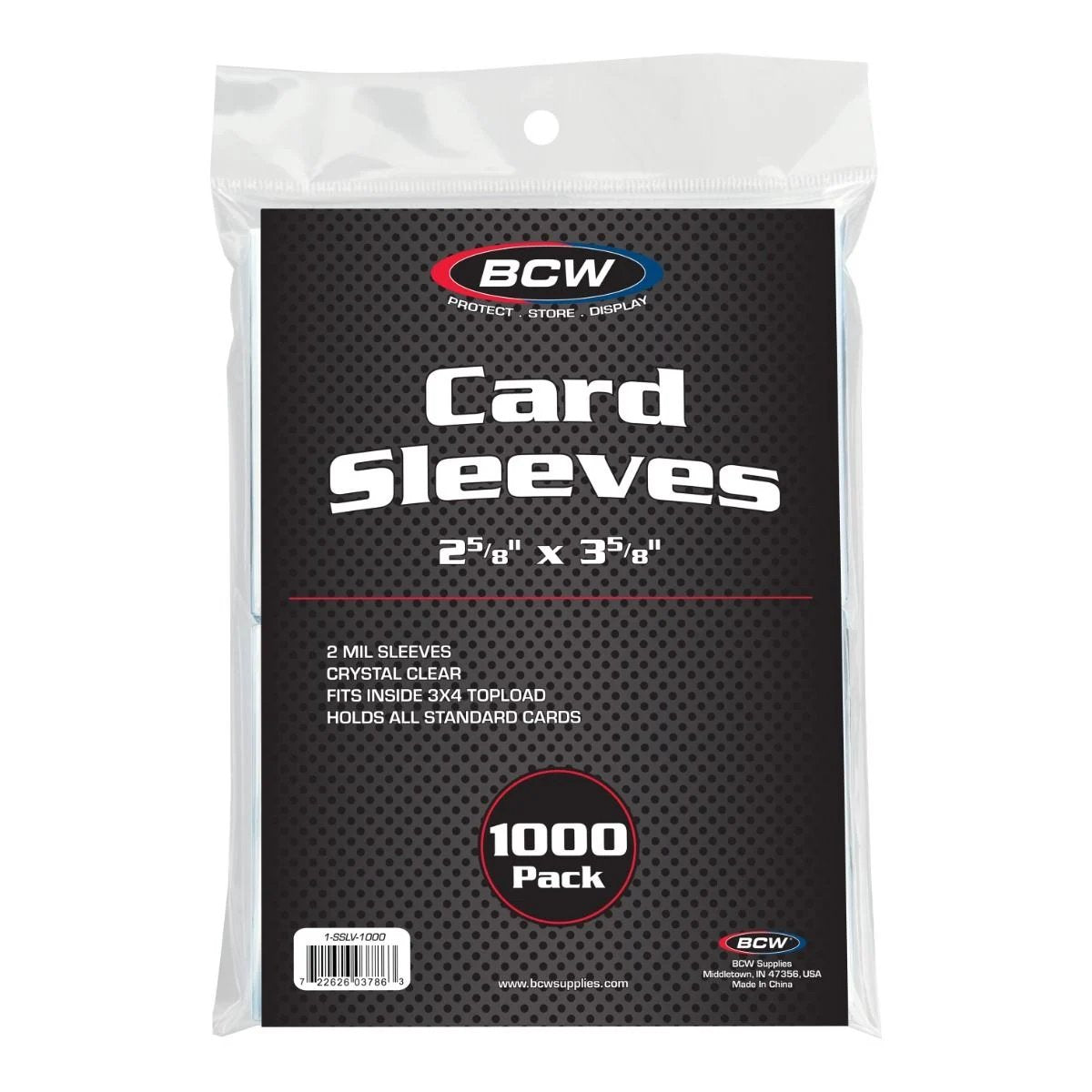 1000 count Standard Card Penny Sleeves
