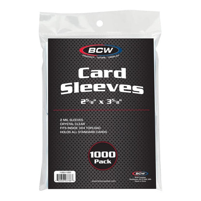 1000 count Standard Card Penny Sleeves