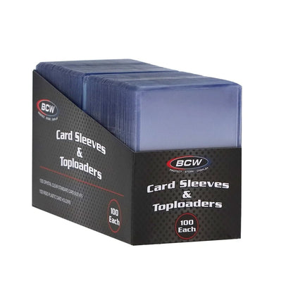 100 ea 3x4 Toploader Card Holder and Penny Sleeves