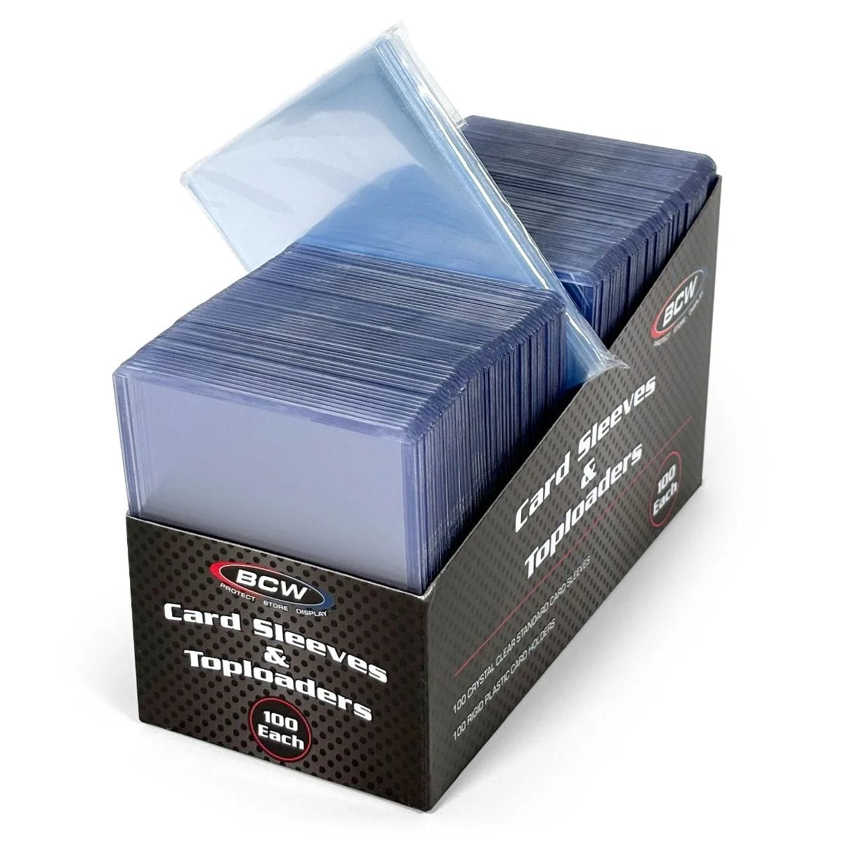 100 ea 3x4 Toploader Card Holder and Penny Sleeves