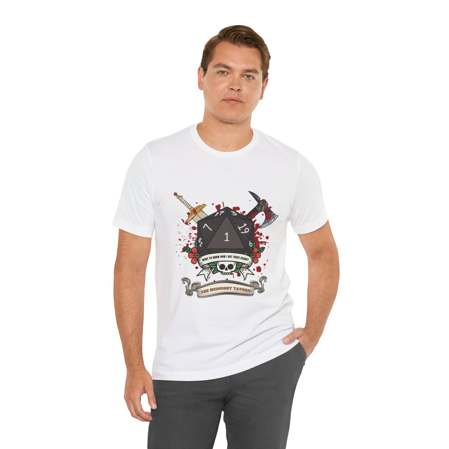 Want to know how I got these scars? (V2.0) T-shirt (Unisex Jersey Short Sleeve Tee)