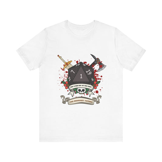 Want to know how I got these scars? (V2.0) T-shirt (Unisex Jersey Short Sleeve Tee)