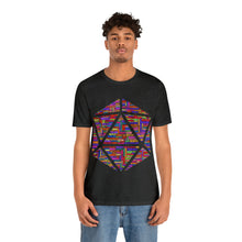 Load image into Gallery viewer, D20 Fantasy Roleplaying Word Cloud T-shirt (Unisex Jersey Short Sleeve)
