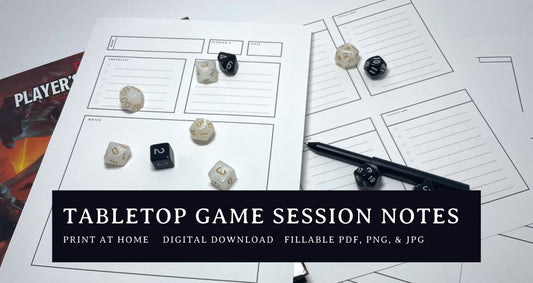 TTRPG Session Notes - Digital Only