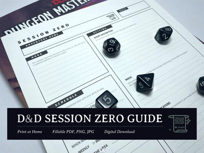 Session Zero Guide (5e) - Digital Only