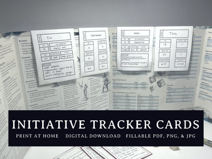 Initiative Tracker Cards (5e) - Digital Only