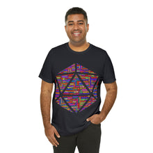Load image into Gallery viewer, D20 Fantasy Roleplaying Word Cloud T-shirt (Unisex Jersey Short Sleeve)
