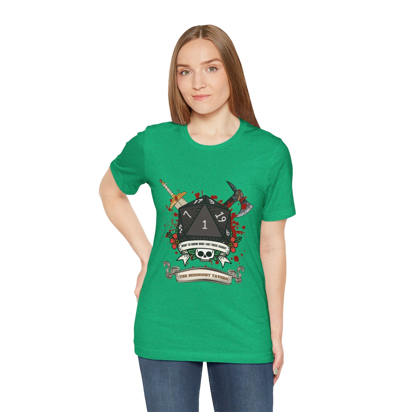 Want to know how I got these scars? (V2.0) T-shirt (Unisex Jersey Short Sleeve Tee)
