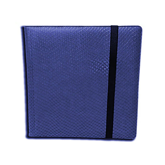 3X4 12 Pocket Dragon Hide Blue Binder