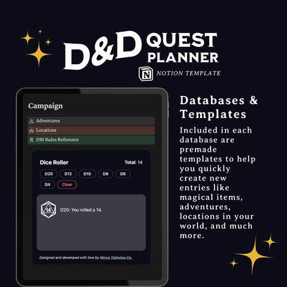 D&D Quest Planner for Dungeon Masters - Digital Only
