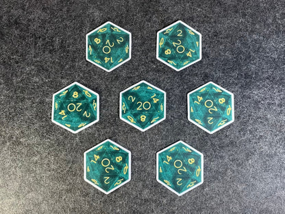 D20 Green Sticker
