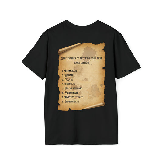 Eight stages of game prep (Unisex Softstyle T-Shirt)