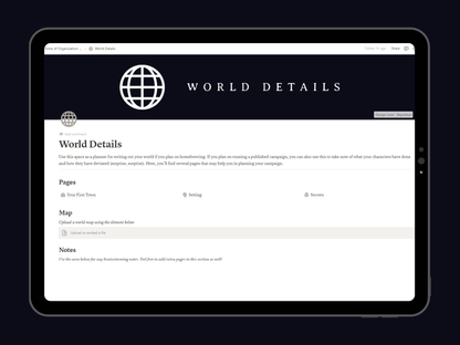 Tome of Organization Notion Template: Designed for Old-School Essentials - Digital Only