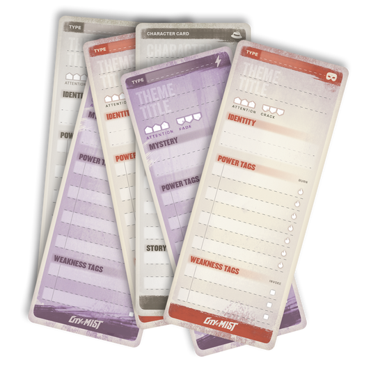 City of Mist - Character & Theme Cards