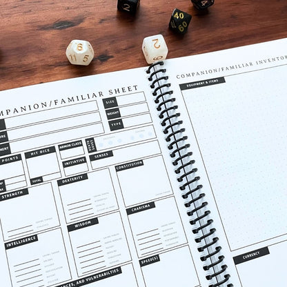 Record of Adventure 5e Player Campaign Journal for Dungeons and Dragons (D&D)