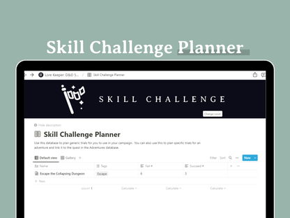 Lore Keeper D&D 5e Campaign Planner for Notion - Digital Only