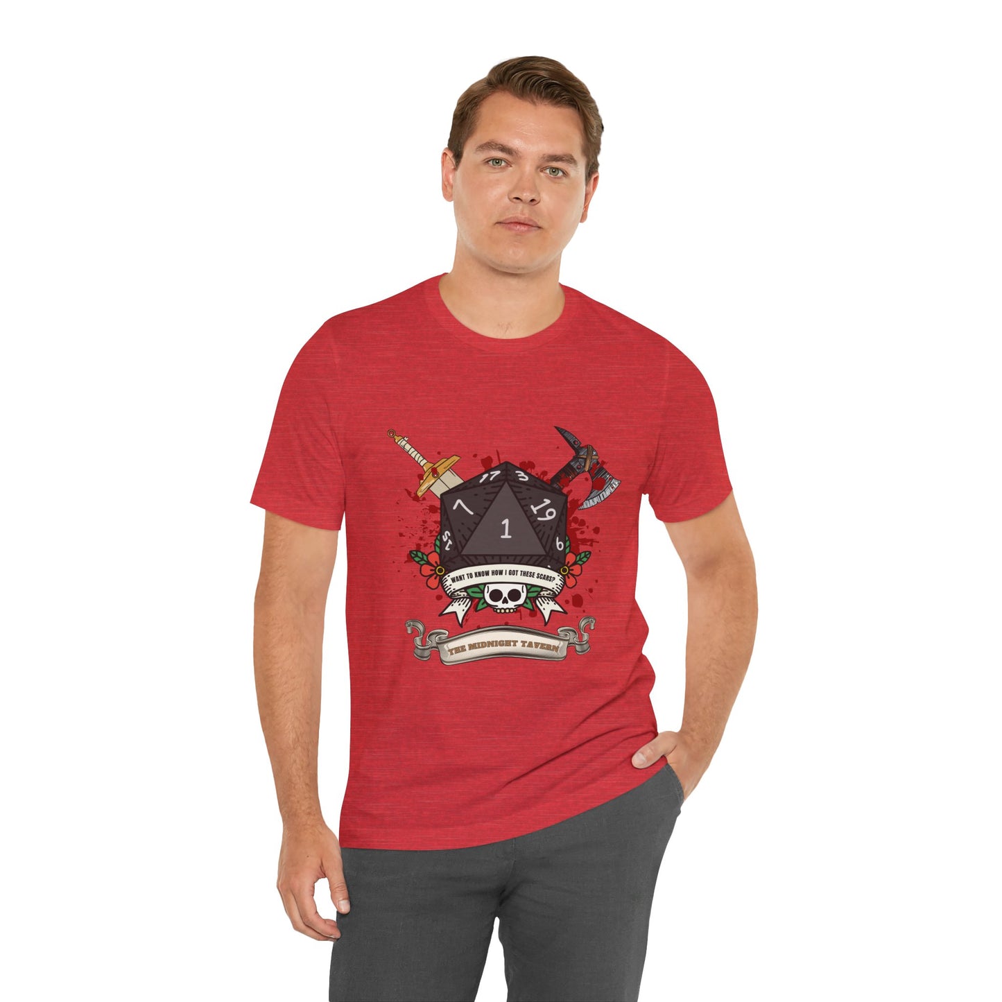Want to know how I got these scars? (V2.0) T-shirt (Unisex Jersey Short Sleeve Tee)