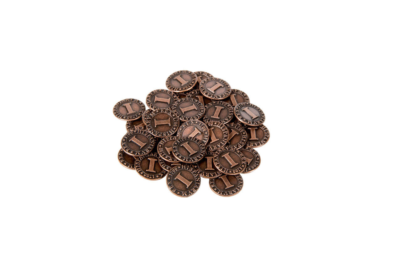 Pirate Doubloons Themed Gaming Coins - Tiny 15mm (18-Pack)