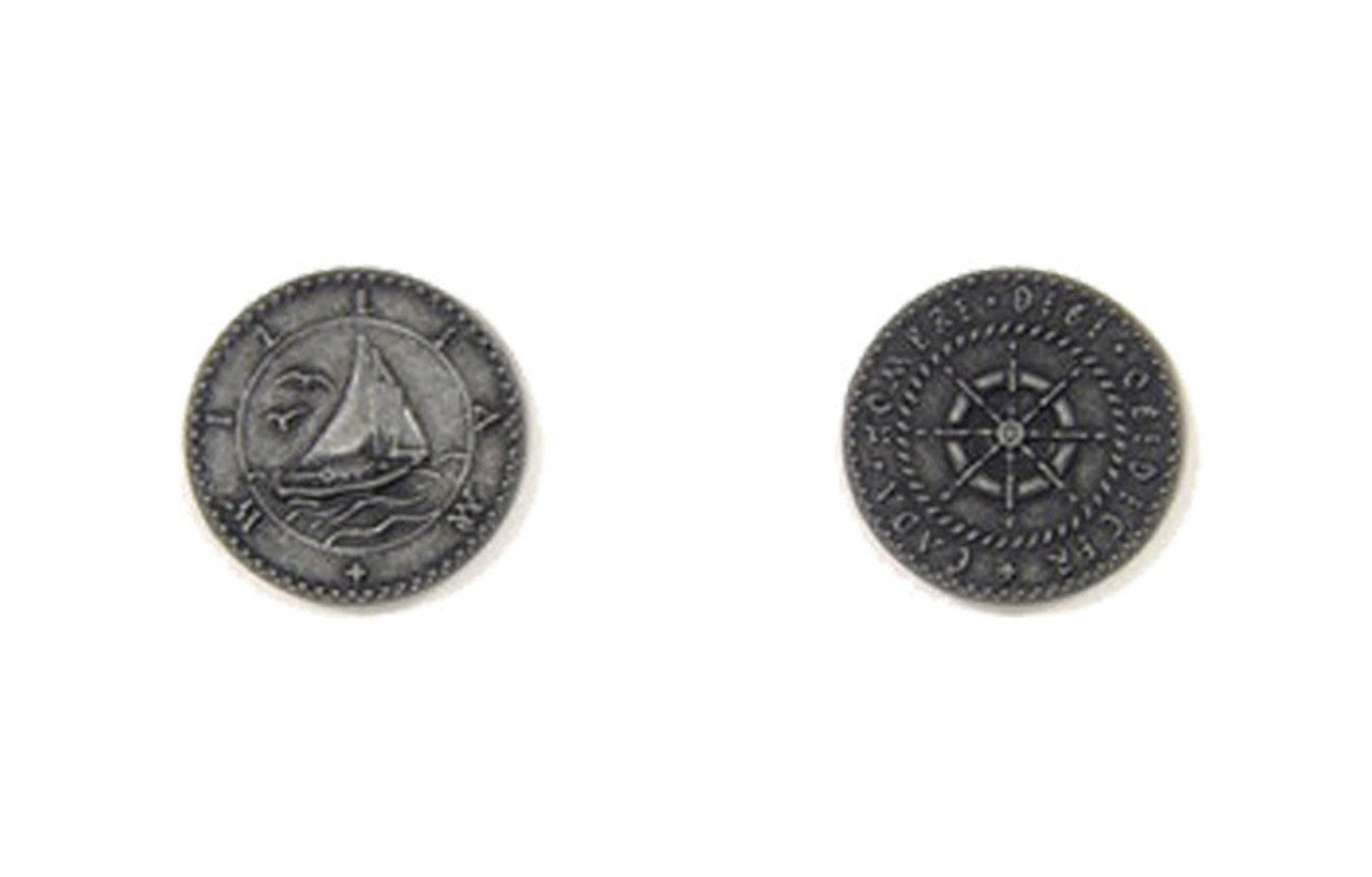 Pirate Ships Themed Gaming Coins - Small 20mm (15-Pack)