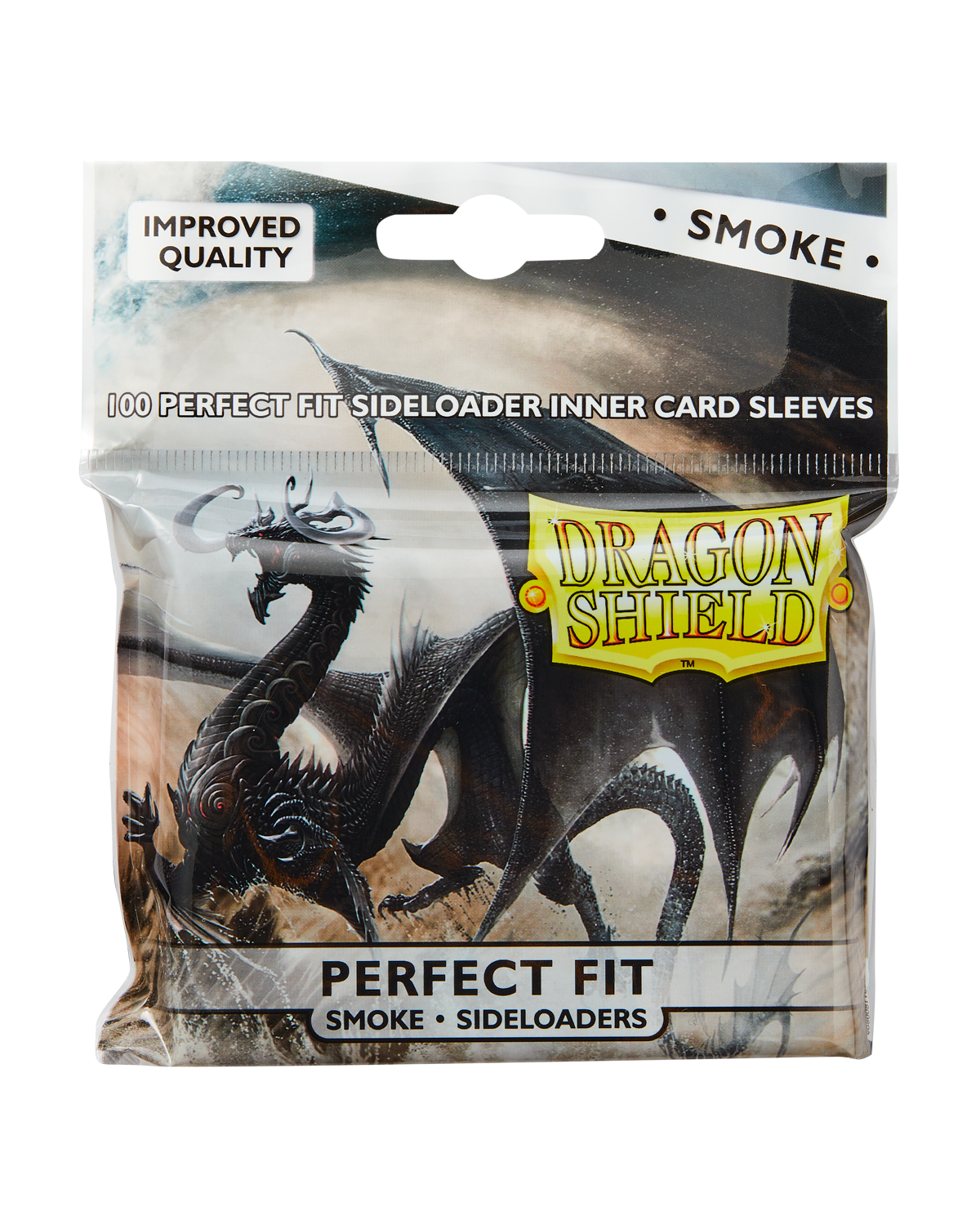 Dragon Shield: Standard Size 100ct Inner Sleeves - Perfect Fit Sideloader (Smoke 'Shinon')