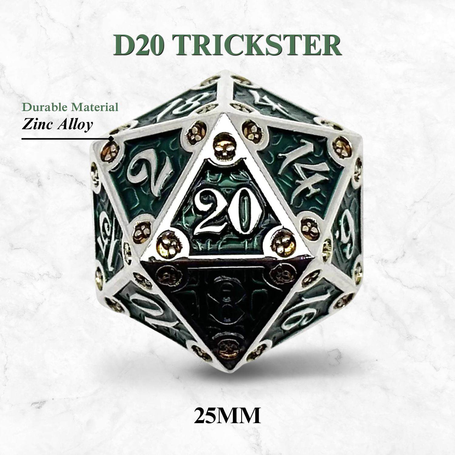 Dungeon Delve Runestones™ - 25mm D20 - Trickster – The Midnight Tavern